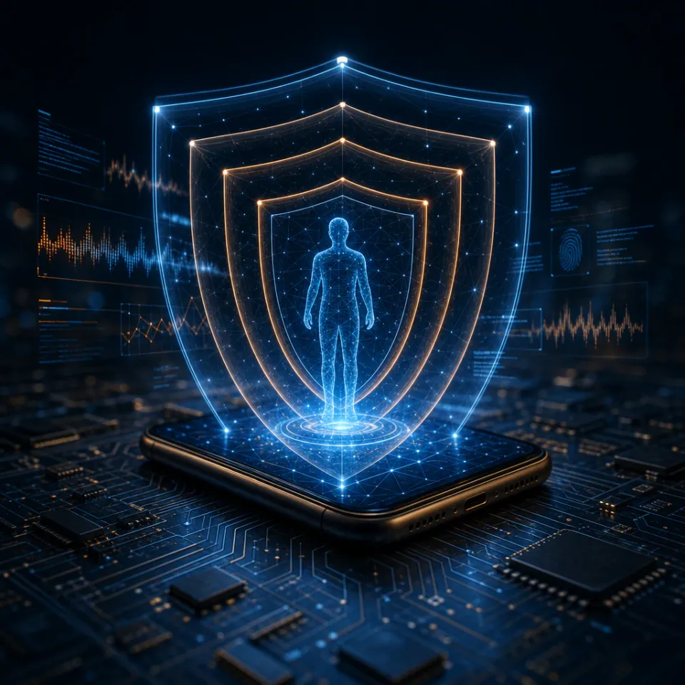 Protection layers with neural patterns protect a user from invisible fraud, based on behavioral analysis of local machine learning