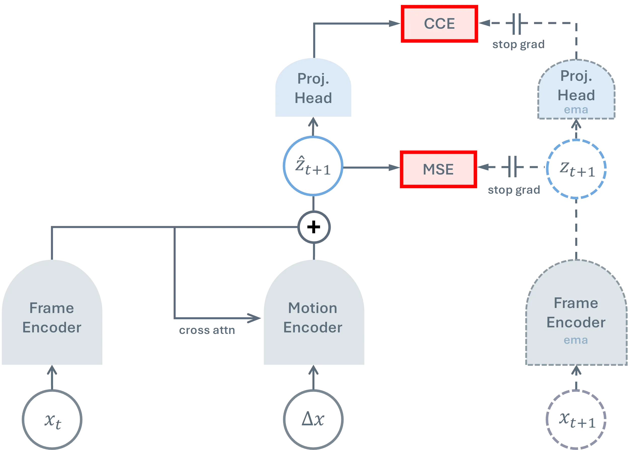 Figure 2: TDV architecture with frame encoder, motion encoder, and teacher-student setup (arXiv:2606.15956, CC BY 4.0)