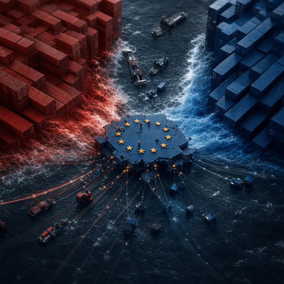 Europe squeezed between converging USA and China forces with tearing data flows